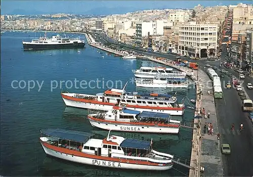 Malta Strand Sliema Hafen Kat. Malta