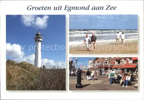 Egmond aan Zee Strand Leuchtturm Kat. Niederlande
