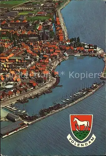 Volendam Hafen Luftaufnahme Kat. Niederlande