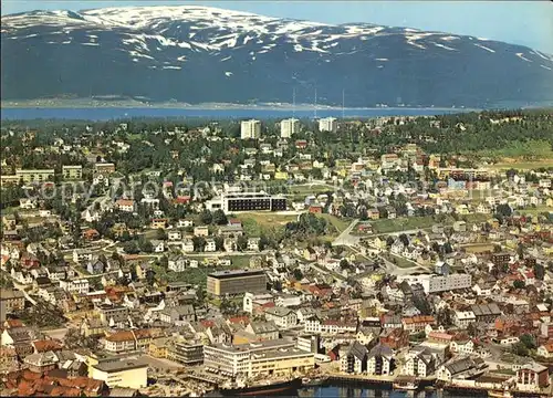 Norge Norwegen Stadtblick mit Hafen Kat. Norwegen