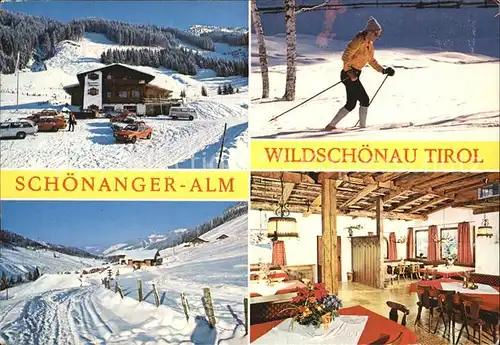 Wildschoenau Tirol Alpengasthof Schoenangeralm