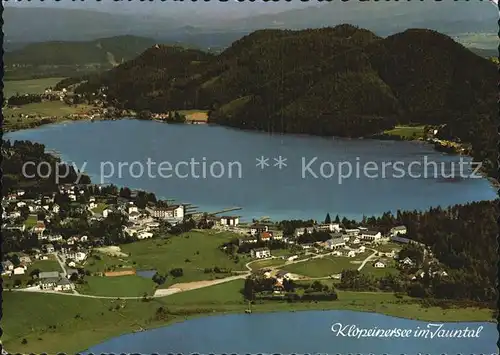 Klopeinersee Jauntal Luftaufnahme Kat. Oesterreich