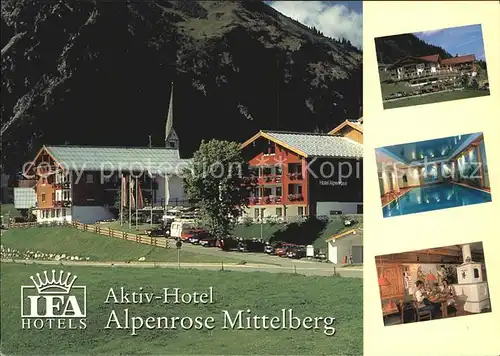 Mittelberg Kleinwalsertal Aktiv Hotel Alpenrose Kat. Oesterreich