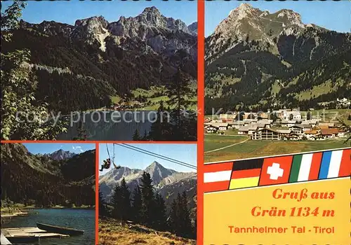 Graen Tirol Seepartie Tannheimer Tal Kat. Graen