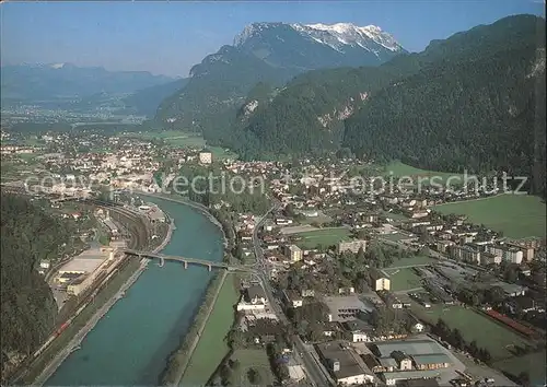 Kufstein Tirol Fliegeraufnahme mit Zahmen Kaiser Kat. Kufstein