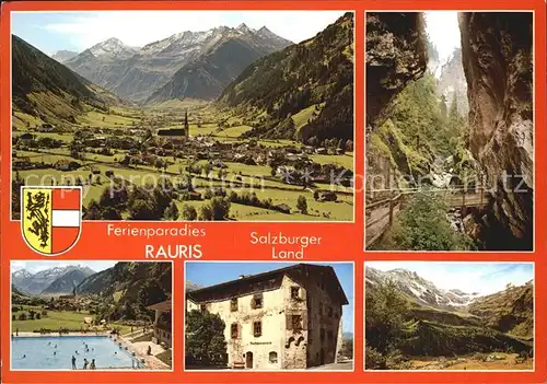 Rauris Panorama Schwimmbad Schlucht  Kat. Rauris