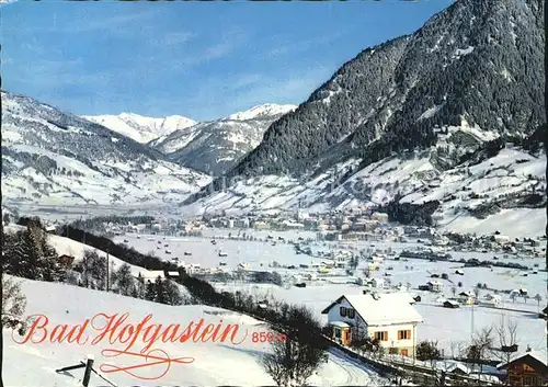 Bad Hofgastein Hochkoenig Kat. Bad Hofgastein