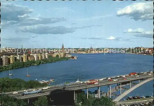 Stockholm Vaesterbron och Riddarfjaerden Kat. Stockholm