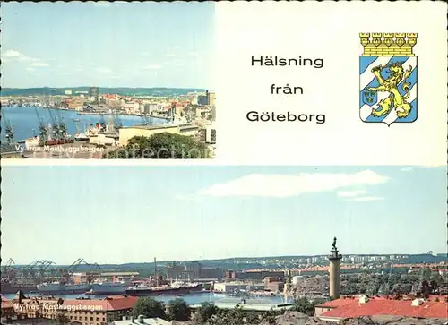 Goeteborg Hafen Fliegeraufnahmen Kat. 