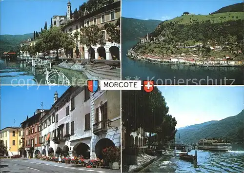 Morcote TI Fliegeraufnahme Partie am Lago di Lugano Kat. Morcote