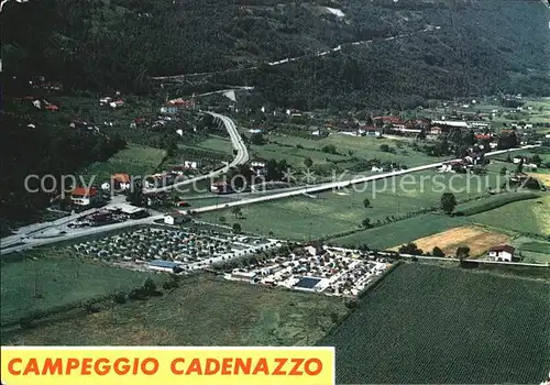 Cadenazzo Campingplatz Fliegeraufnahme Kat. Cadenazzo