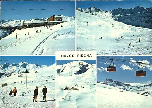 Pischa Davos Skigebiet Seilbahn Kat. Pischahorn