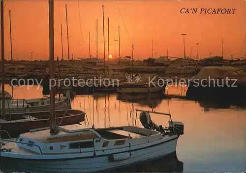 Can Picafort Mallorca Hafen Segelyachten Kat. Spanien