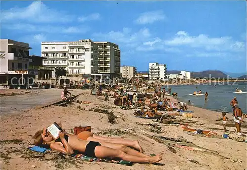 Can Picafort Mallorca Strandleben Kat. Spanien