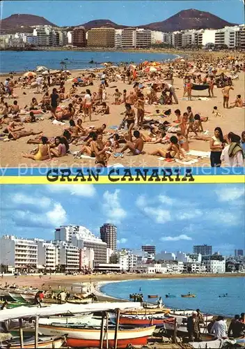 Gran Canaria Strand Boote Playa de las Canteras Kat. Spanien