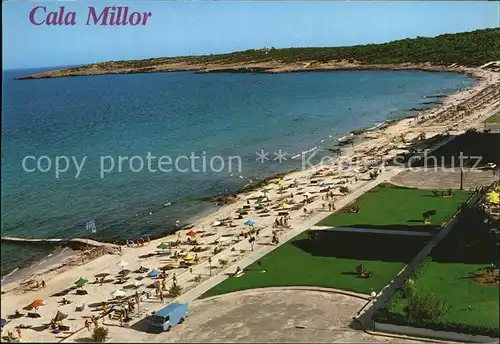 Cala Millor Mallorca Fliegeraufnahme Strand Kat. Islas Baleares Spanien
