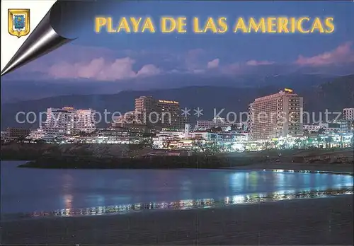 Playa de las Americas Nachtaufnahme Kat. Arona Tenerife Islas Canarias