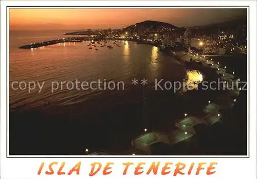 Los Cristianos Nachtaufnahme Kat. Tenerife Islas Canarias