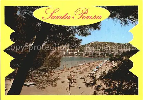 Santa Ponsa Mallorca Islas Baleares Strand Kat. Calvia