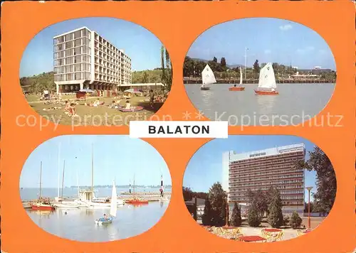 Balaton Plattensee Hotels Boote Kat. Ungarn
