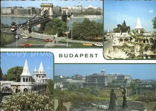 Budapest Fischerbastei Kettenbruecke Kat. Budapest
