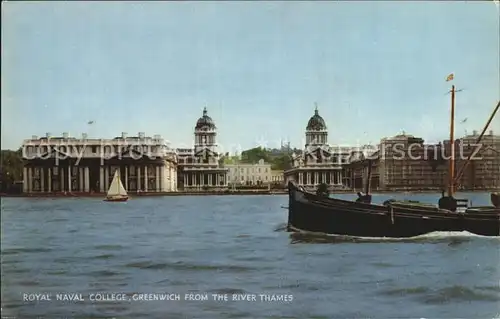 Greenwich London Royal Naval College Thames Kat. City of London