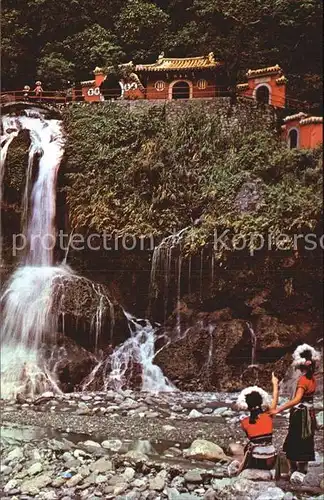 Taiwan Shrine of Eternal Spring Wasserfall Kat. Taiwan