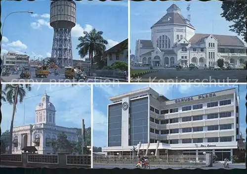 Medan Indonesia Water tower Central Post Office City hall Garuda Plaza Hotel Kat. Medan