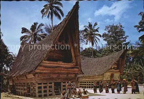 Sumatera Sumatra Tomok village Batak traditional house Samosir Island Toba Lake Kat. 