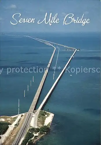 Key West Seven Mile Bridge Air view Kat. Key West