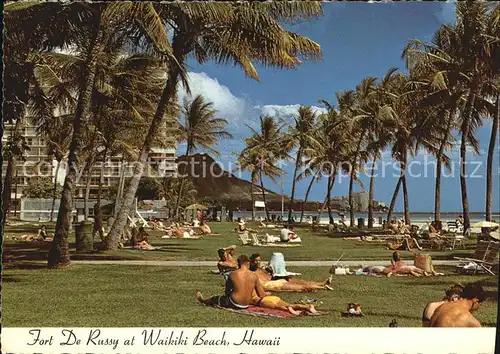 Waikiki Beach Fort de Russy  Kat. Waikiki Honolulu