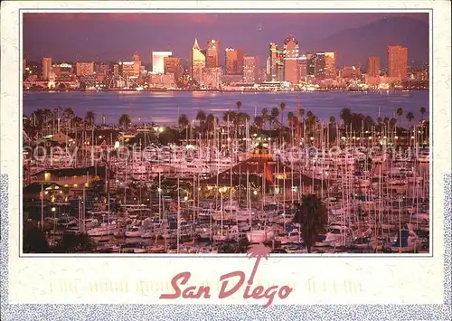 San Diego California Skyline Hafen Kat. San Diego