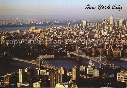 New York City Fliegeraufnahme Broklyn und Manhattan