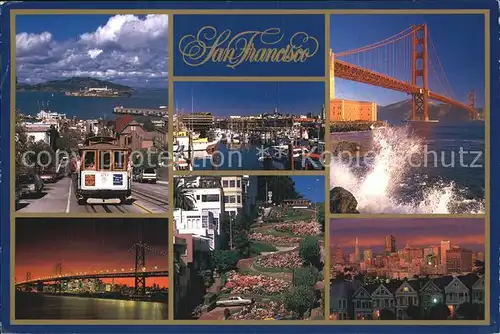 San Francisco California Golden Gate Bridge Teilansicht  Kat. San Francisco