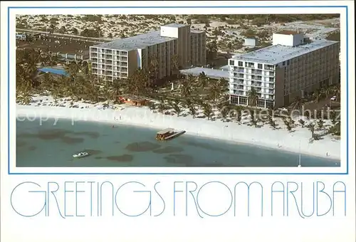 Aruba Niederlaendische Antillen Holiday Inn and Casino Palm beach Casino Air view