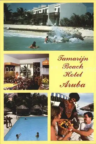 Aruba Niederlaendische Antillen Tamarijn Beach Hotel Gaestezimmer Pool Strand
