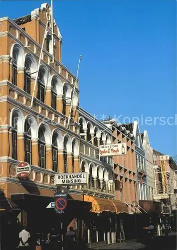 Willemstad Breedestraat Colonial style buildings in the capital Kat. Willemstad