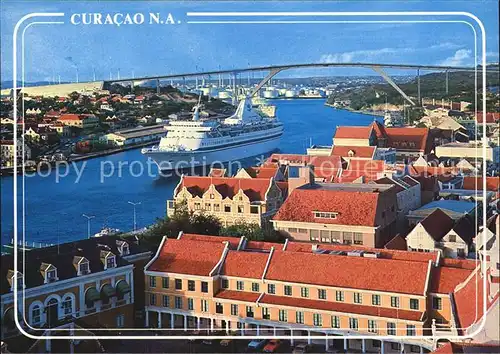 Curacao Niederlaendische Antillen St Annabaai with Julianbridge Kat. Niederlaendische Antillen