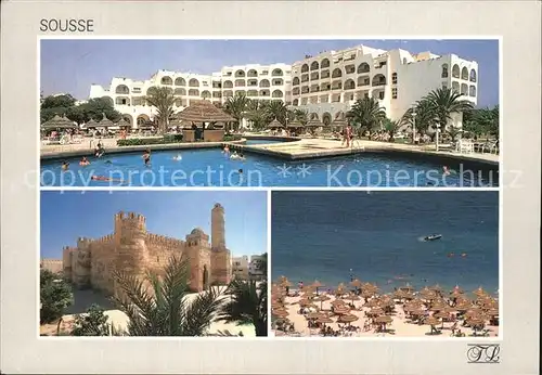 Sousse Hotel Marhaba Beach Strand Burg Kat. Tunesien