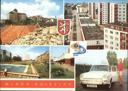 Mlada Boleslav Mittelboehmen Wohngebiet Freibad Kat. Mlada Boleslav