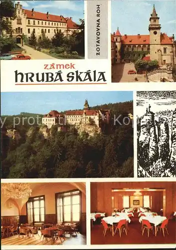 Hruba Skala Zamek Schloss Kat. Tschechische Republik