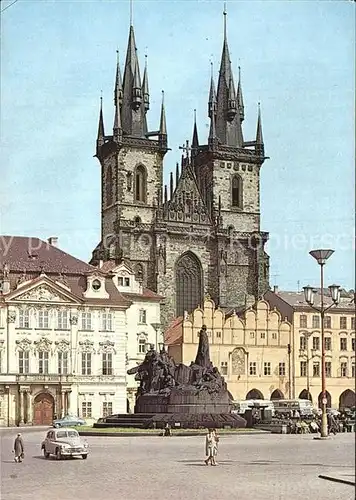 Prag Prahy Prague Altstaedter Ring mit Teynkirche Kat. Praha