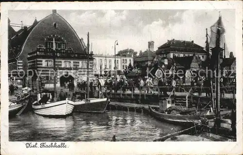 Kiel Fischhalle Fischerboote Kat. Kiel