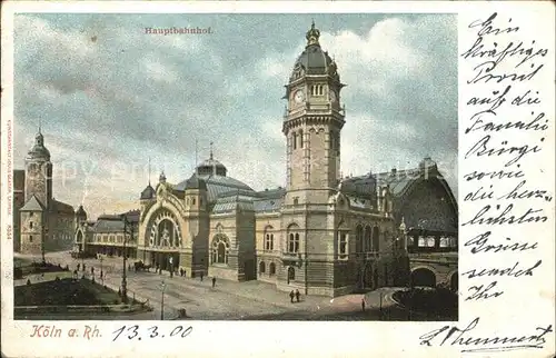 Koeln Rhein Hauptbahnhof Kat. Koeln