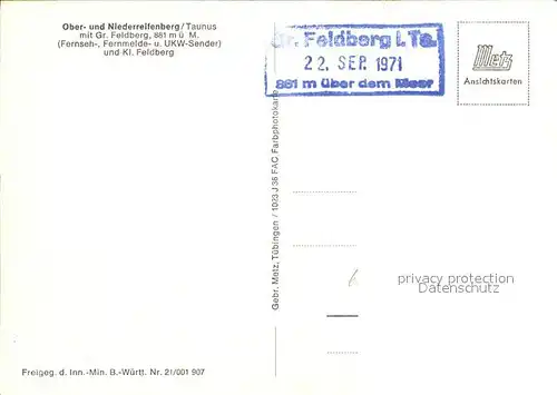 Niederreifenberg Fliegeraufnahme Kat. Schmitten