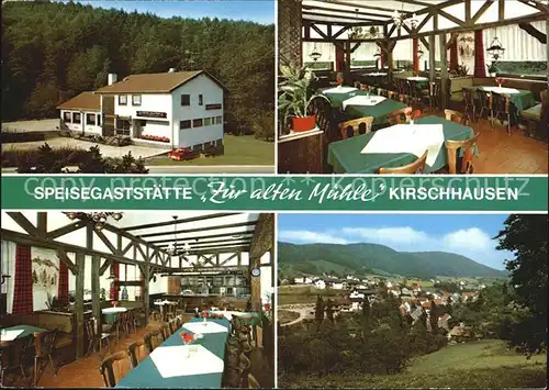 Kirschhausen Speisegaststaette Zur alten Muehle  Kat. Heppenheim (Bergstrasse)