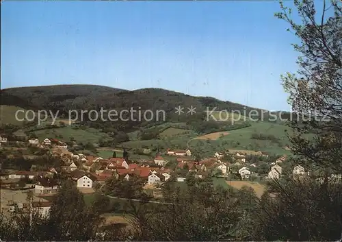 Schlierbach Lindenfels Odenwald Panorama Kat. Lindenfels