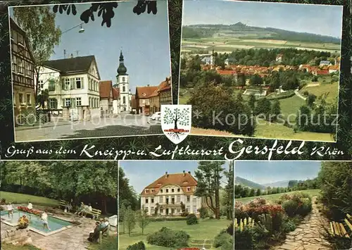 Gersfeld Rhoen Kurpark Kurhaus Kat. Gersfeld (Rhoen)
