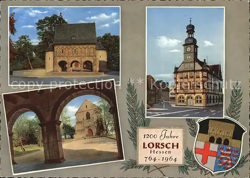 Lorsch Hessen Wappen Rathaus Kat. Lorsch