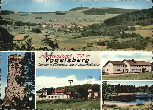 Vogelsberg Hessen Berggasthof Hoherodskopf Vogelsberg Kat. Schotten